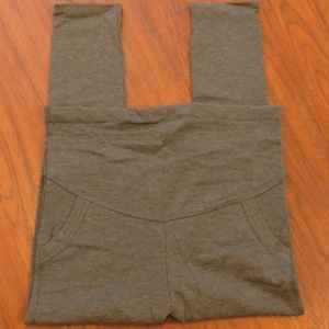 Simplicity Gray Adjustable Maternity Leggings